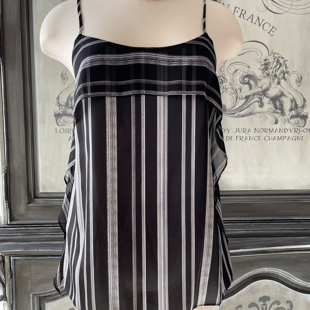 BCBG BLACK and white TOP